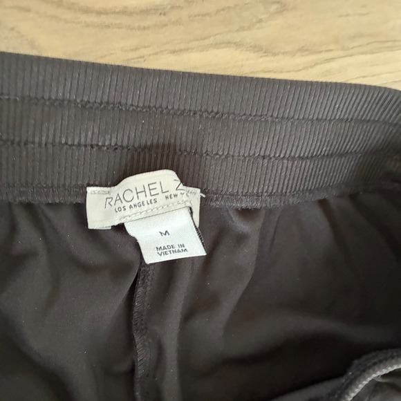 RACHEL ZOE Womens Black Jogger Pants Drawstring Waist Zip Pockets Size M - Picture 3 of 4